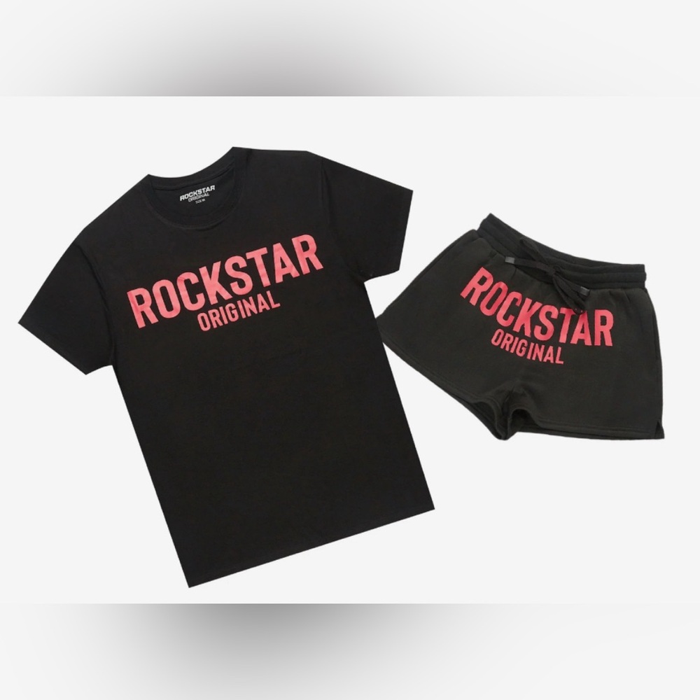 Rockstar Original Black and Pink Women's Set